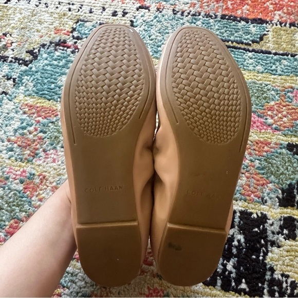 Cole Haan Women’s Tali Bow Ballet Flat / Tan 10B - Picture 3 of 5